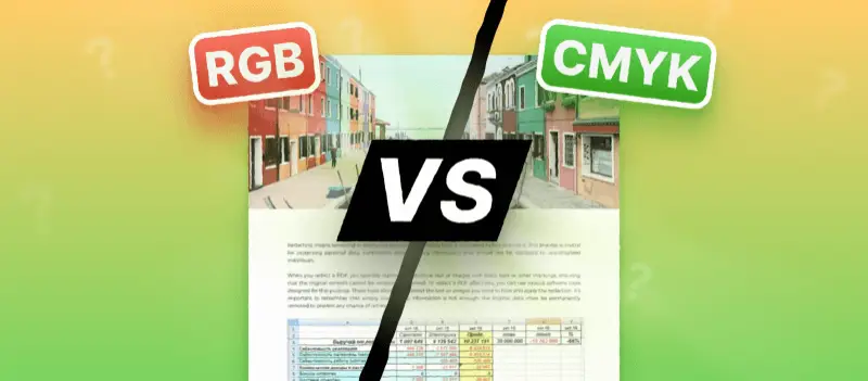 RGB vs CMYK in PDFs: Accurate Print Colors